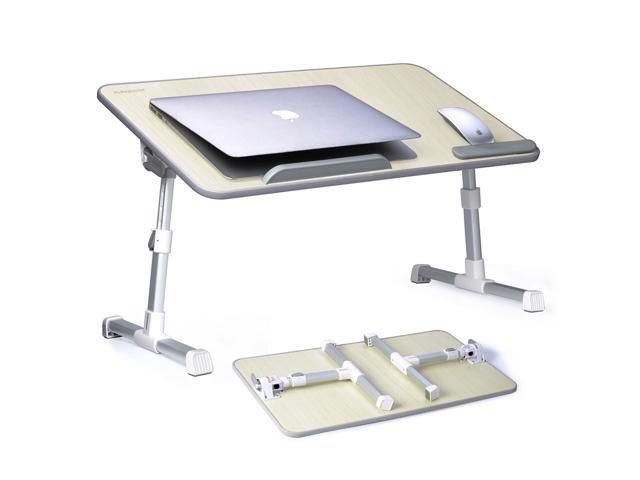 Avantree Adjustable Laptop Bed Table Large Size Portable Standing Desk Foldable Sofa Breakfast Tray Notebook Stand Reading Holder For Couch Floor