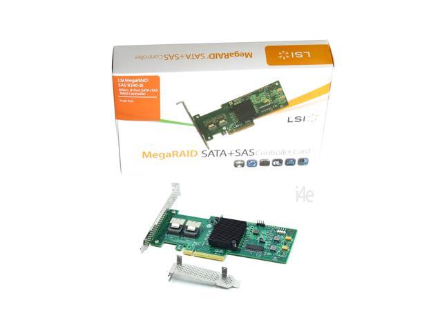 LSI MegaRaid SAS 9240-8i 6Gb/s 8-Port SATA+SAS RAID Controller - Single Pack