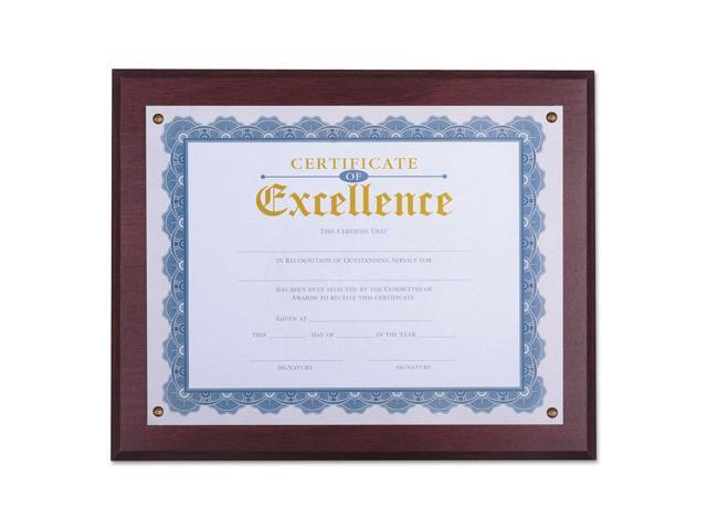 Universal Award Plaque, 13 1/3" X 11", Mahogany 76825