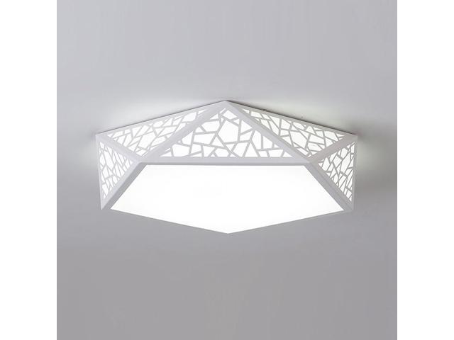 Oovov Bedroom Geometric Led Ceiling Lights Study Room Dining Drawing Lamp 6000k Iron Acrylic 18w 42cm 17 Newegg Com