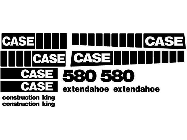 Case 580D Loader backhoe Set Vinyl Decal Sticker Aftermarket