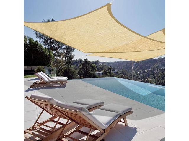 2pcs 18 X18 Square Sun Shade Sail Desert Sand Canopy Outdoor 2pcs 18 X18 Square Sun Shade Sail
