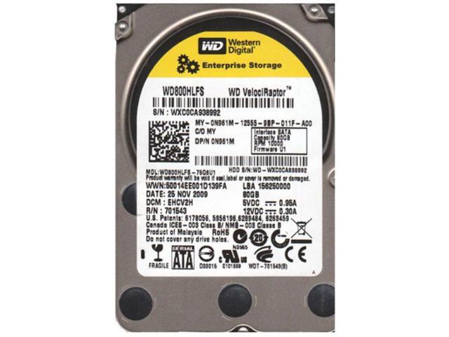 Western Digital 80GB WD800HLFS-75G6U1 SATA 10K RPM