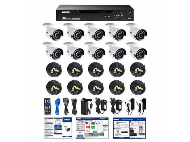 lorex 16ch 4k dvr 4tb 10 uhd 4k bullet camera security system 16