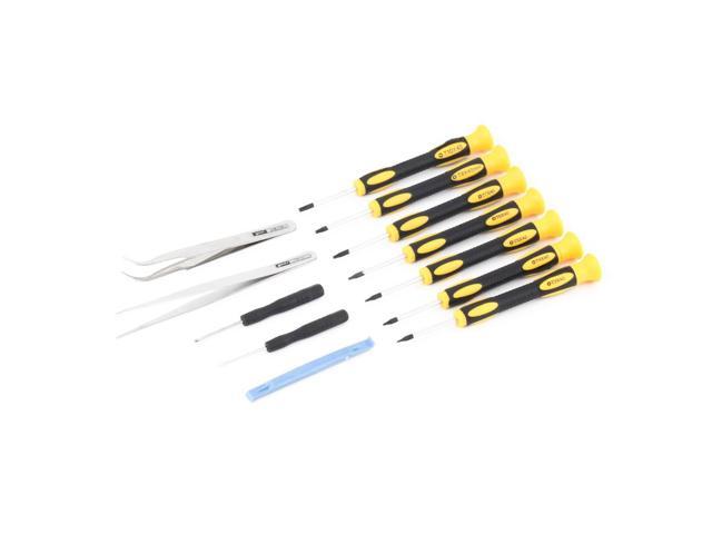 12Pcs Screwdriver T3-T10 Tweezer Set Repair Cellphone Tablet Pry Tool Kit