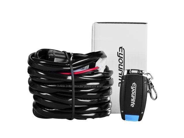 Eyourlife Wireless 9ft Led Light Bar Wiring Harness Strobe Eyourlife Wireless 9ft Led Light Bar Wiring Harness Strobe Kit On Off Remote Control Switch