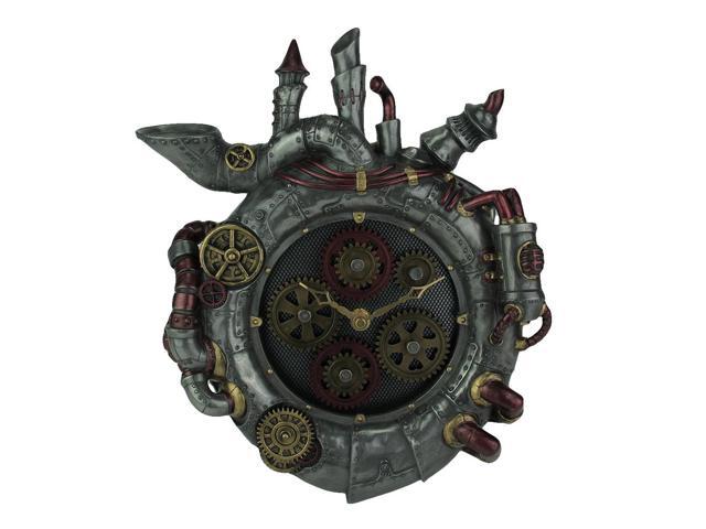 Magnum Opus Steampunk Style Wall Clock With Moving Gears Newegg Magnum Opus Steampunk Style Wall Clock