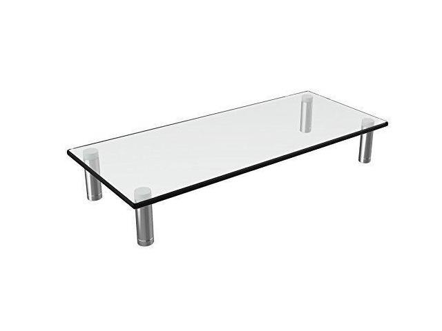Husky Mounts Computer Monitor Riser Desktop Stand 22 X 9 5 Husky Mounts Computer Monitor Riser Desktop Stand 22 X 9 5 Inch Thick Tempered Clear Plate