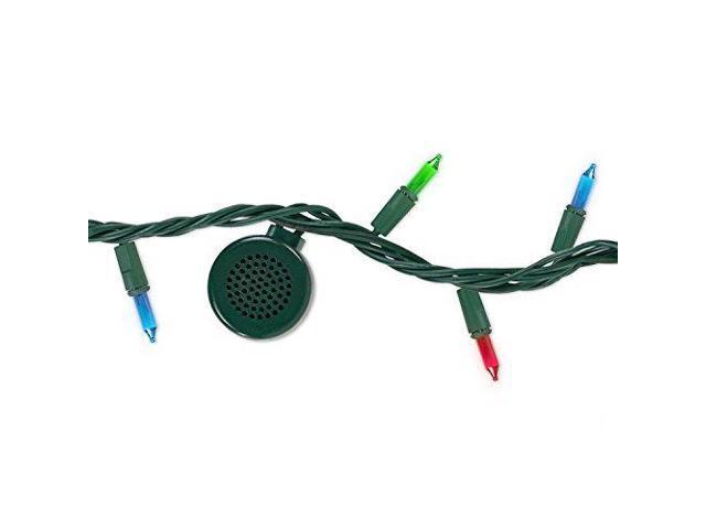 Bright Tunes Decorative String Lights With Bluetooth Speakers Traditional Tip 3 Color Incandescent Green Cord Newegg Com