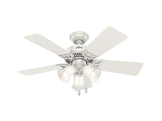 Hunter 51010 Southern Breeze 42 Inch White Ceiling Fan With Five