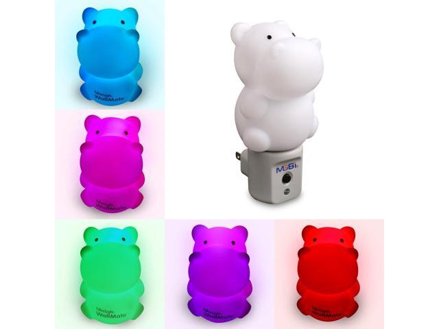 Wallmate Cool Led Night Light For Kids Toddlers Sleeping Baby Wallmate Cool Led Night Light For Kids Toddlers Sleeping Baby Wall Plug In Hippo