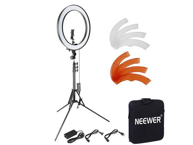 Neewer Upgraded 18-inch Outer Dimmable SMD LED Ring Light with 79-inch Stand US Plug, Bag Included Rotatable Phone Holder for Smartphone//Camera Make up YouTube Video Shooting