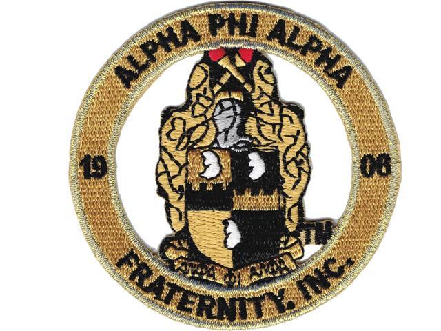 Alpha Phi Alpha Fraternity Inc Round Cut Out Iron On