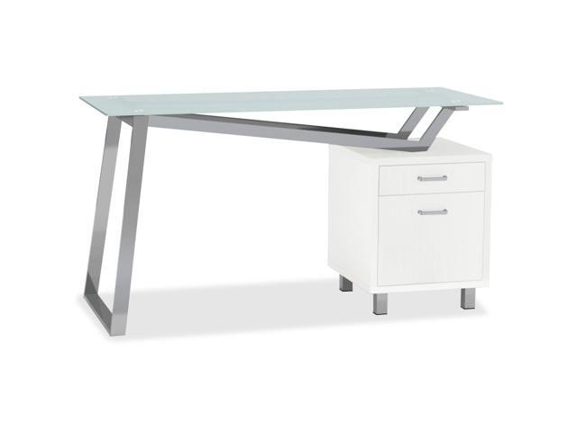 Mayline Glass Top 2 Drawer Pedestal V Desk Newegg Com Mayline Glass Top 2 Drawer Pedestal V Desk