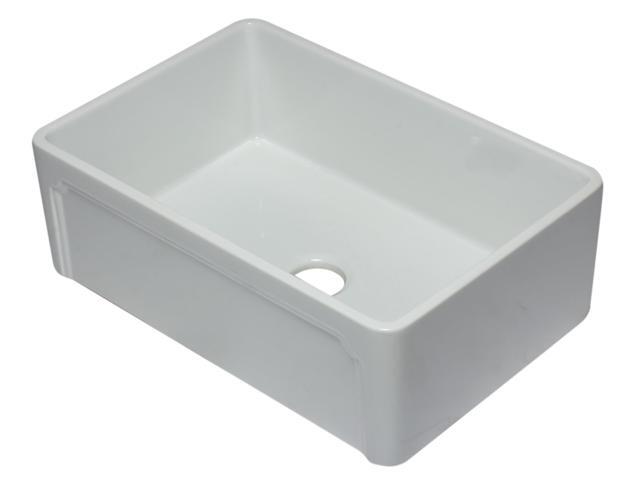 Alfi Brand Ab3020sb W 30 Inch White Reversible Single Fireclay Alfi Brand Ab3020sb W 30 Inch White