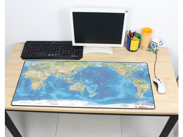 Gaming Mousepad World Map 900x400x3mm Diy Xl Large Mouse Pad Gamer