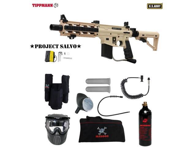 Tippmann Us Army Project Salvo Private Paintball Gun Package Tan