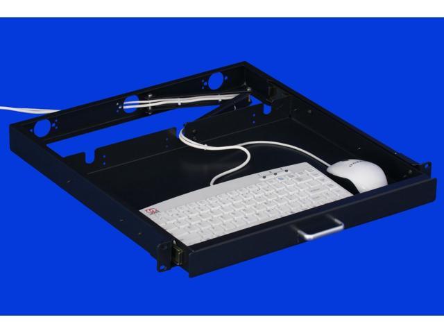 1u Rack Mount Sliding Keyboard Drawer 19 Keyboard Tray Newegg Com