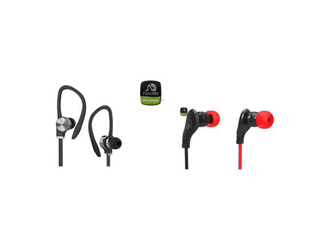 Fuji Labs AUFJ-PSQWTS306BK and AUFJ-SQNMS203 Sonique 2-in-1 High Grade Headphones BUNDLE