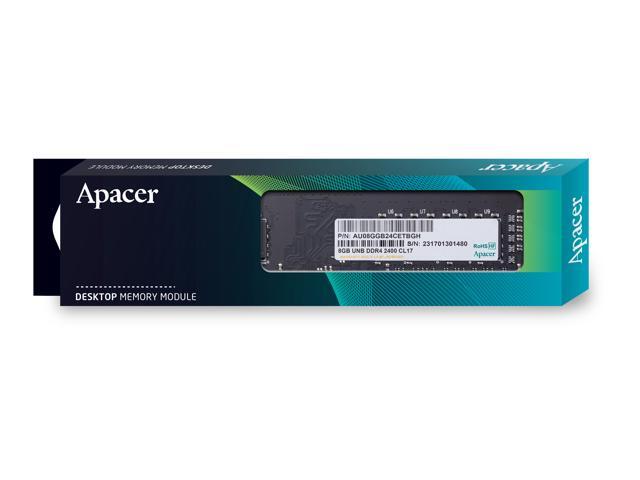 Apacer DDR4 Module UNB DIMM 8GB DDR4 2400 (PC4 19200) CL17 Desktop ...