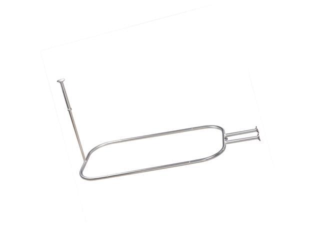 Zenna Home 34941ss Neverrust Aluminum Hoop Shower Curtain Zenna Home 34941ss Neverrust Aluminum Hoop Shower Curtain Rod For Claw Foot T