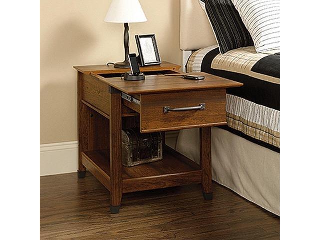 Sauder 413350 Carson Forge Smartcenter Side Table Washington Sauder 413350 Carson Forge Smartcenter Side Table Washington Cherry Finish New