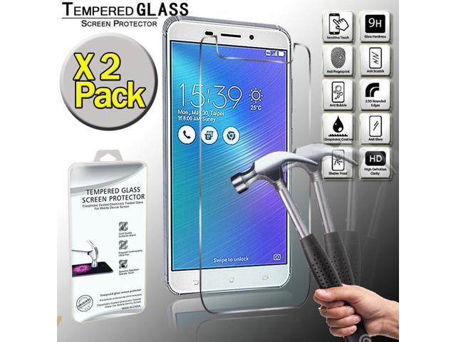 2 Pack Tempered Glass Film Screen Protector Cover For Asus 