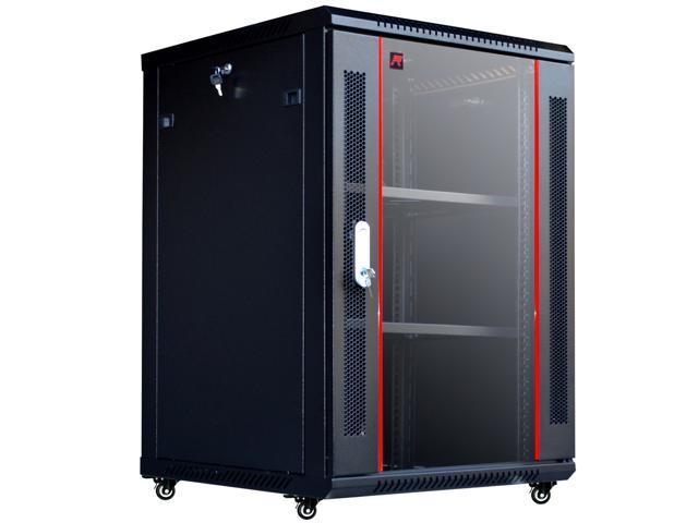sysracks 18u 450mm wall mount network it server cabinet enclosure