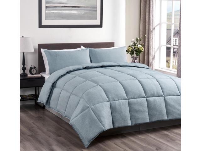 Super 3 Pieces King Cal King Down Alternative Comforter Set Stone