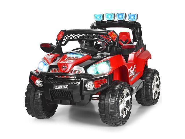 Costway 12V Kids Ride On Truck Car SUV MP3 RC Remote Control with LED Lights Music
