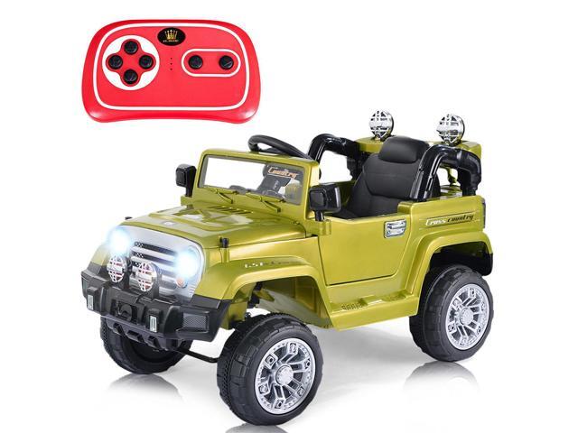 Costway 12V MP3 Kids Ride On Truck  Car RC Remote Control with LED Lights Music