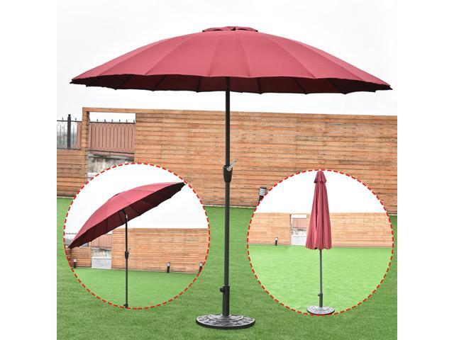 Outdoor 9ft Patio Umbrella Sunshade Cover Market Garden Cafe Crank Outdoor 9ft Patio Umbrella Sunshade Cover Market Garden Cafe Crank Tilt Burdy