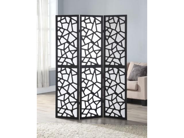 3 Panel Room Divider Folding Privacy Shoji Screen Pine Wood Frame 3 Panel Room Divider Folding Privacy Shoji Screen Pine Wood Frame Black