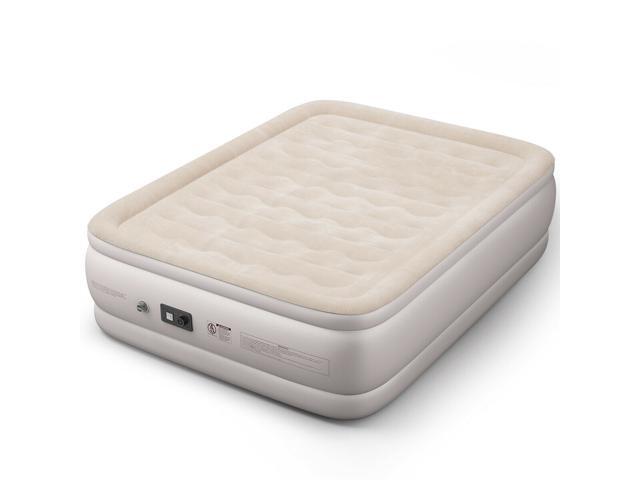 Queen Size Luxury Quilt Top Raised Air Mattress Elevated Airbed Built Queen Size Luxury Quilt Top Raised Air Mattress Elevated Airbed Built In Pump