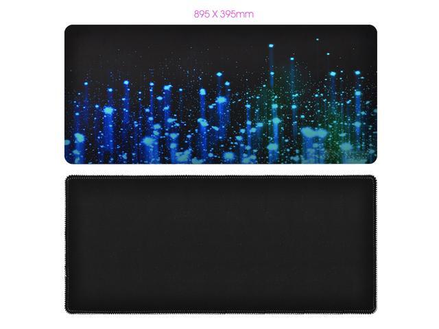 Pure Black Anti-Slip Computer Gaming Large Mouse Pad XXL Keyboard Mat 895*395MM