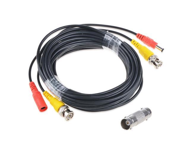 25ft BNC Video Power Cable Wire Cord w Connector for EZVIZ 1080P HD BNC systems