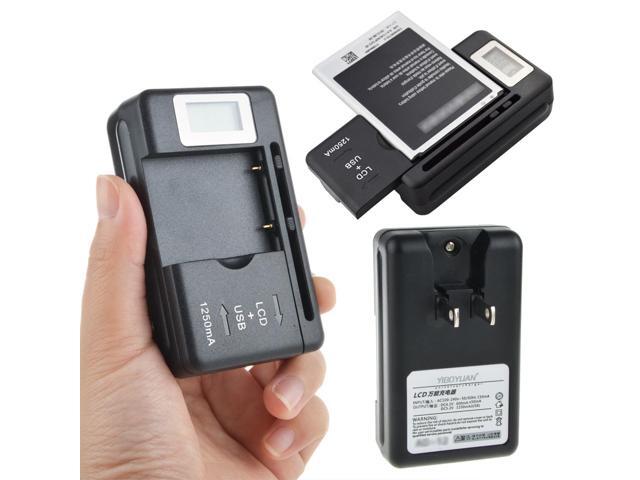LCD Universal Battery Charger Power W// USB Port For Samsung SGH-i677 Focus Flash