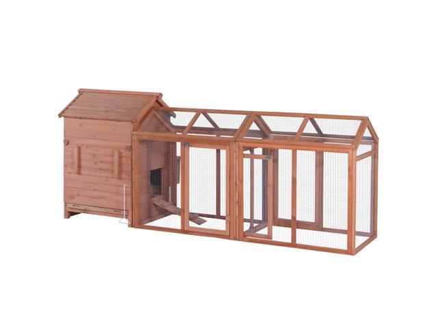 Lovupet Deluxe Wooden Chicken Coop Poultry Rabbit Pet Hen House Hutch Cage 0319 Neweggcom