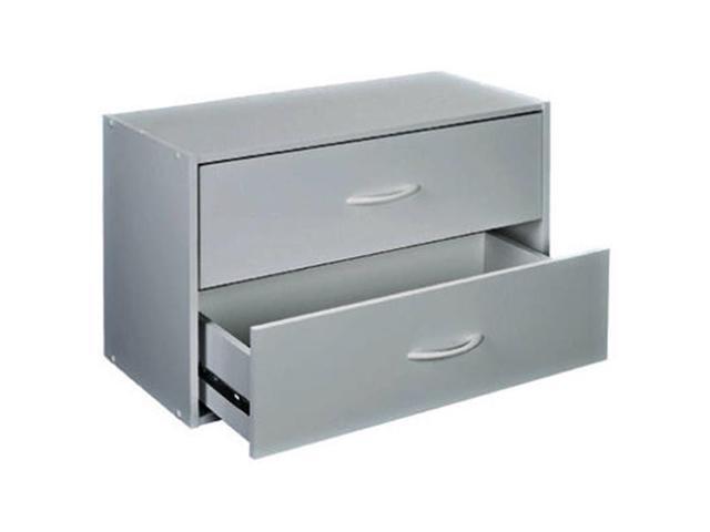 Closetmaid 156600 2 Drawer Storage Organizer White Laminated