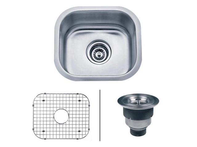 Ruvati Rvm4136 16 Gauge Parmi Undermount Bar Prep Sink Single Bowl 13 X 15 In Stainless Steel Newegg Ca