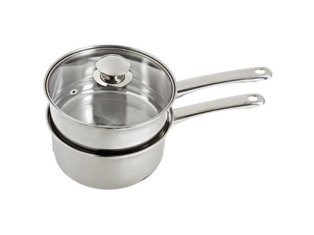 Cookpro 579 Stainless Double Boiler 3 Pc 2.5 Qt  Stay Cool