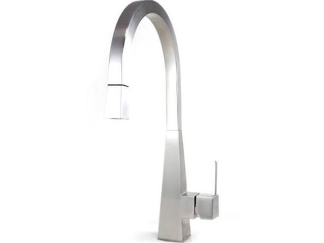 Contempo Living Kf Ss1217 18 In Ariel Imperial Lead Free Single Hole Pull Out Kitchen Faucet Stainless Steel Newegg Ca