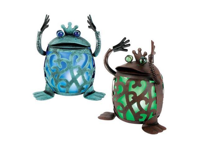 Garden Meadow 8524415 Metal Blue Green Brown Outdoor Solar Garden Meadow 8524415 Metal Blue Green Brown Outdoor Solar Decor Pack