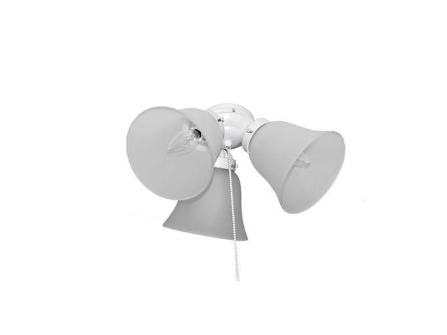 Maxim Fkt207ftmw 6 25 In 3 Light Ceiling Fan Light Kit With Wattage Limiter Matte White