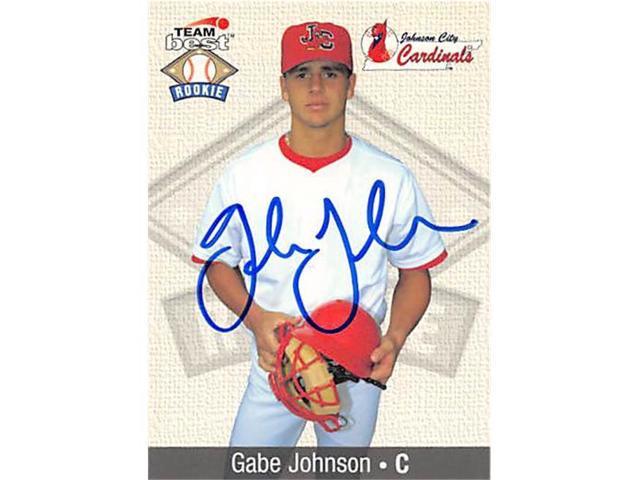 Autograph 123386 St Louis Cardinals Ft 1999 Team Best Rookie No. 41 Gabe Johnson Autographed ...