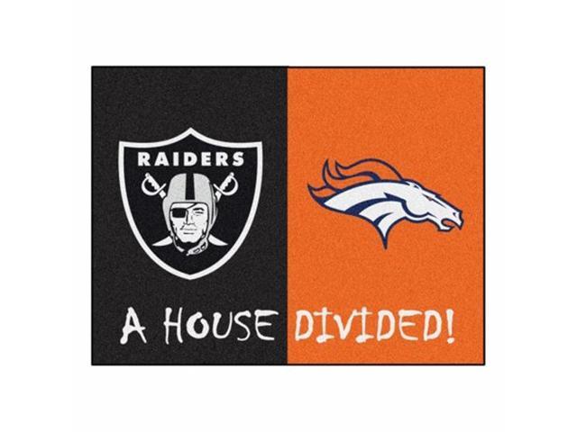 Fan Mats Fan 20555 Oakland Raiders Denver Broncos Nfl