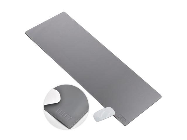 Desk Pad Protecter 39 4 L X 15 7 W Cacoy Artificial Leather Mat Blotters For Desktops And Laptops Grey Newegg Com