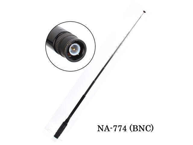 2pcs Full Band BNC Replacement Antenna Extendable Antenna for Walkie Talkie
