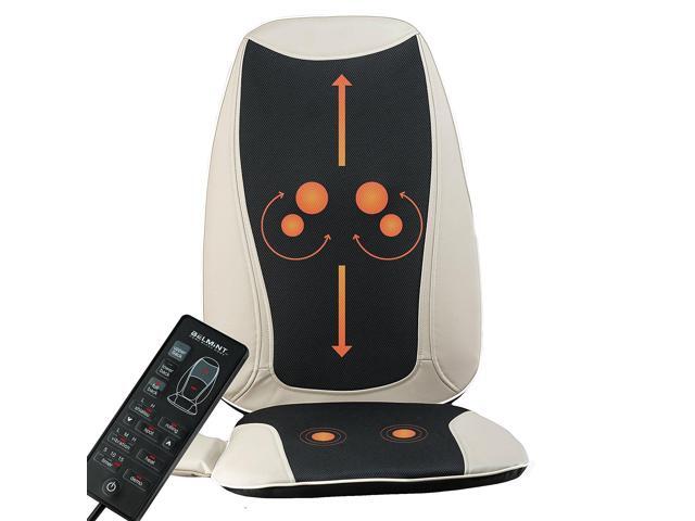 Massaging Seat Cushion With Shiatsu Deep Kneading Vibrating Rolling Heat Equipped 6 Customizable Programs For A Full Relaxing