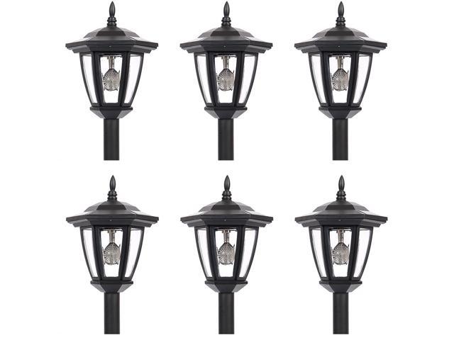 Iglow 6 Outdoor Garden 3 Led Bright White Vintage Antique Hexagon Led Bright White Vintage Antique